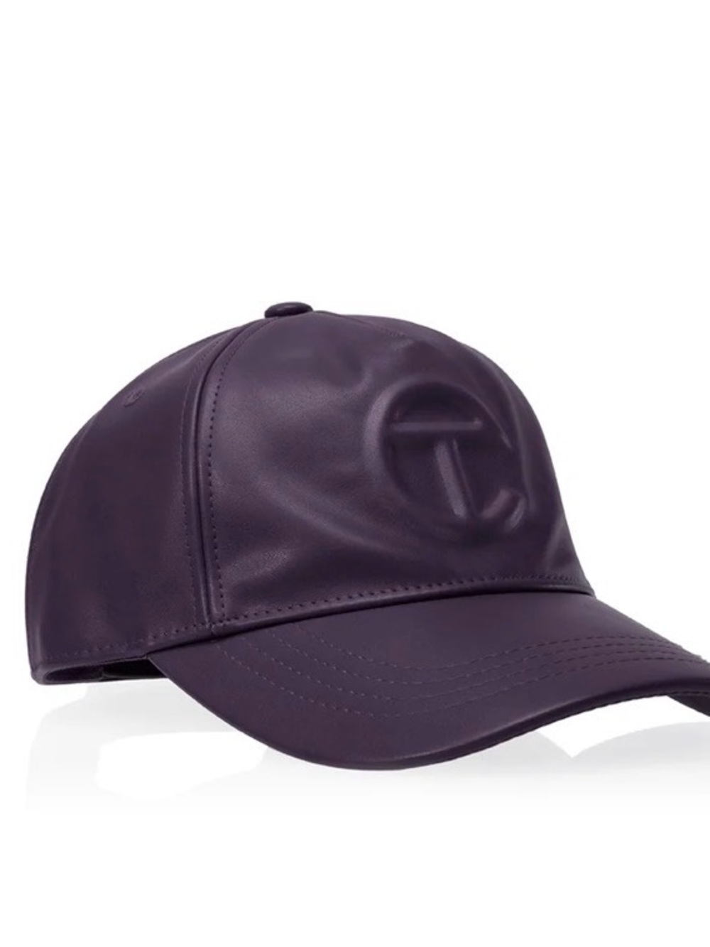 Telfar Logo Embossed Hat - eggplant nwt